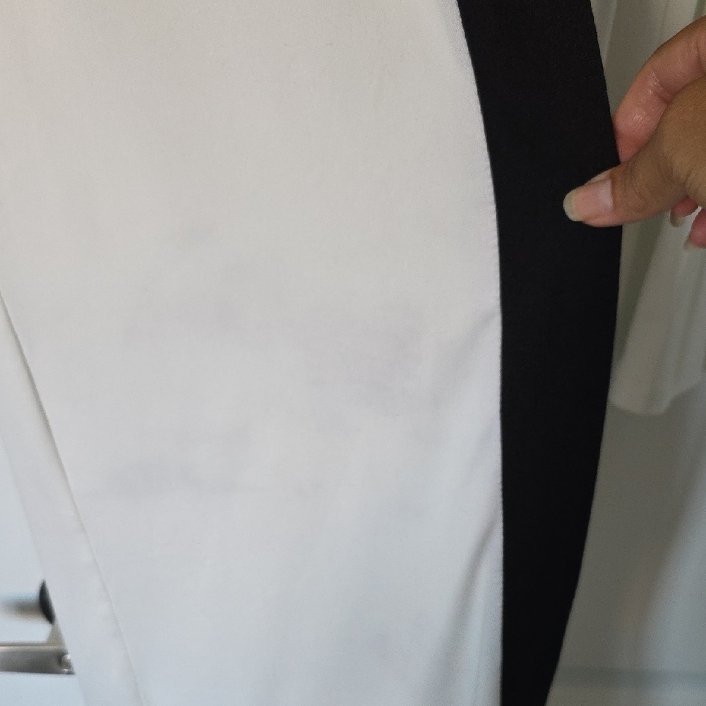 Lock & Key White Cardigan with Black Trim - Picture 3 of 6